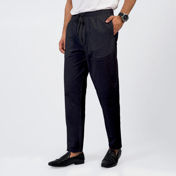 Premium Black Slim-Fit Pajama by LUBNAN