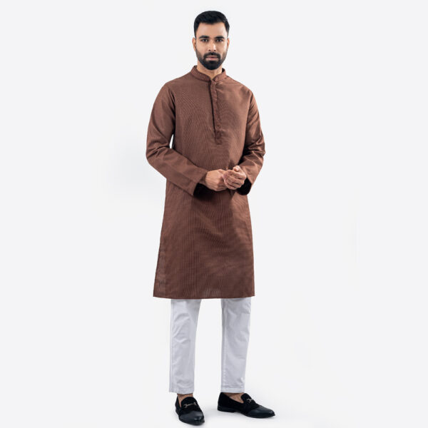 Lubnan Men’s Regular Fit Coffee Color Panjabi