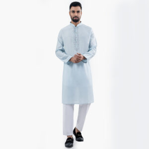 Lubnan Men’s Regular Fit Sky Color Premium Panjabi