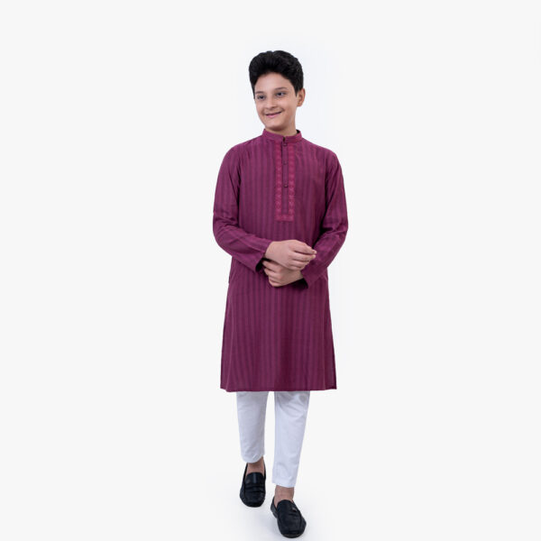 Boys Maroon Color Panjabi