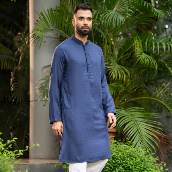 LUBNAN Men’s Blue Color Regular Fit Classic Panjabi