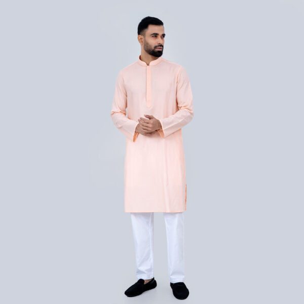 LUBNAN Men’s Pink Color Regular Fit Classic Panjabi