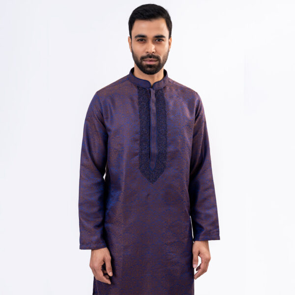 Lubnan Men’s Regular Fit Coffee Color Premium Panjabi