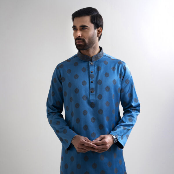 LUBNAN Men’s Feroza Color Regular Fit Premium Panjabi